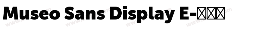 Museo Sans Display E字体转换